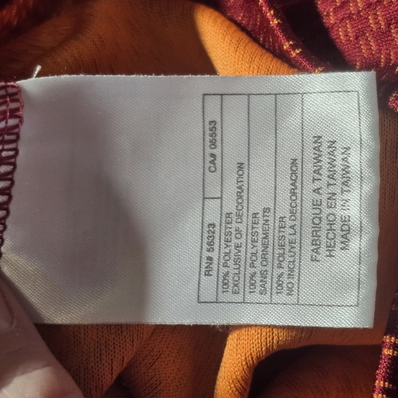 Vtg Nike Golf Polo Short Sleeve Shirt Patterned Burgundy Men's 2XL CSX Embroider - Picture 4 of 10